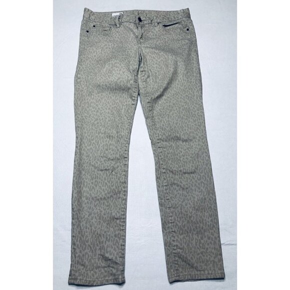 Gap Womens Size 29 Beige Animal Print Always Skinny Leopard  Jeans Stretch - Picture 3 of 11